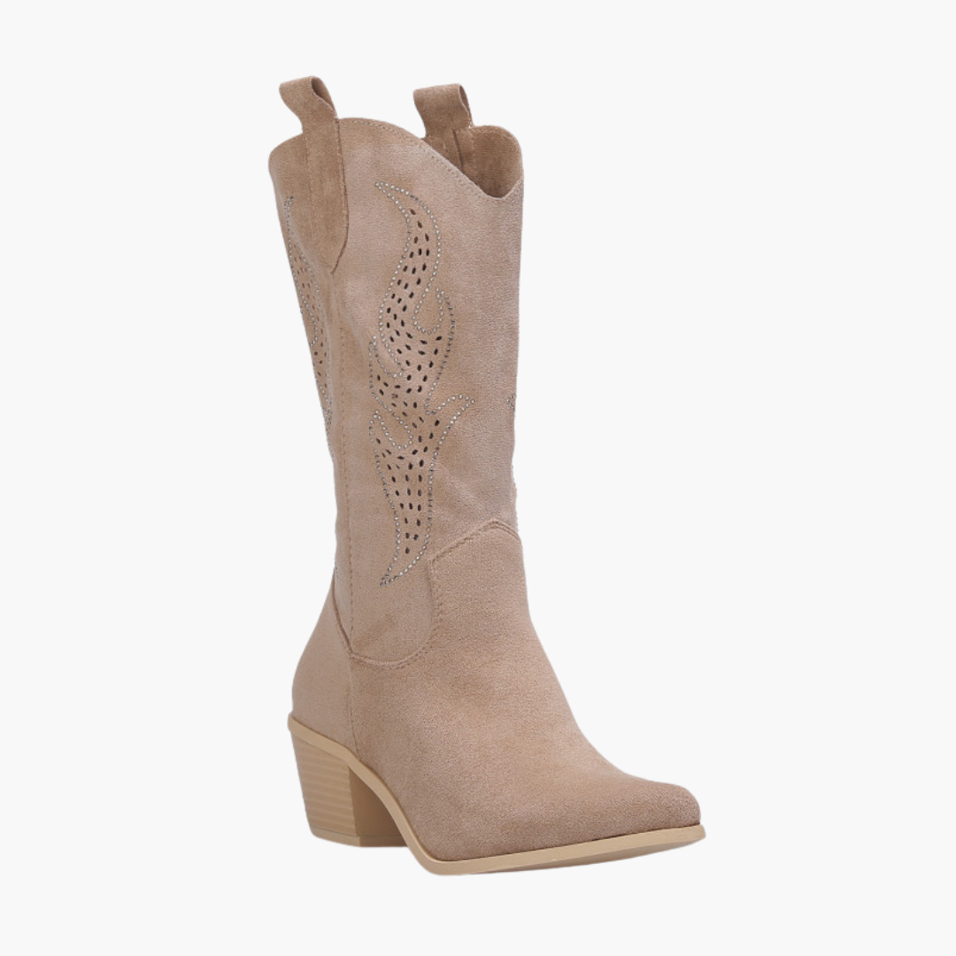 Santiags Beige Paillettes
