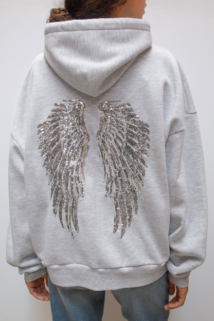 Hoodie Angel Pailettes