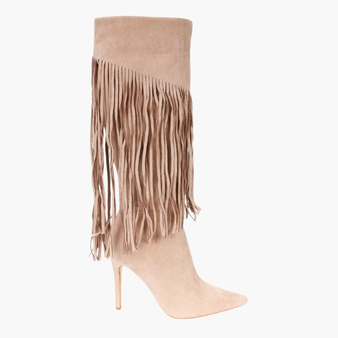 Bottes FRANGE Beige - Olympe
