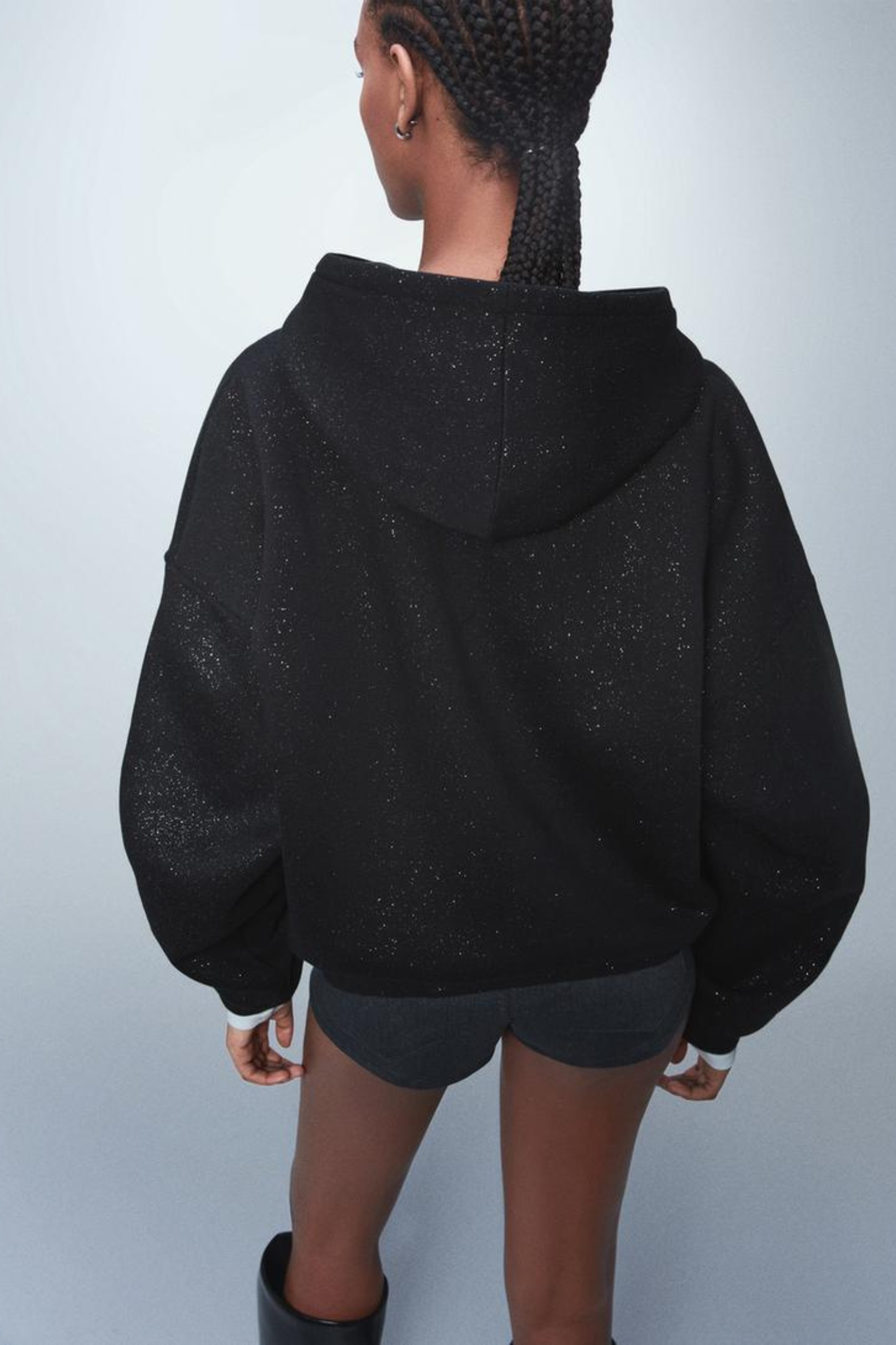 Hoodie Noir Pailettes